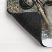 Sleigh Ride im Snowy Forest Mousepad (Ecke)