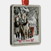 Sleigh Ride, Merry Christmas Ornament Aus Metall (Rechts)