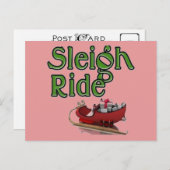 Sleigh Ride Postkarte (Vorne/Hinten)