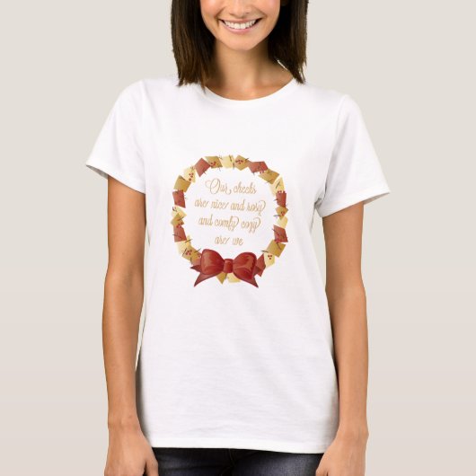 Sleigh Ride Texte Design T-Shirt (Vorderseite)