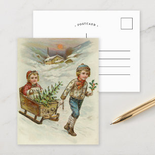 Sleigh Ride   Weihnachten Postkarte