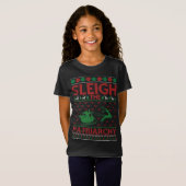 Sleigh The Patriarchy Feminist Christmas T-Shirt (Vorne ganz)