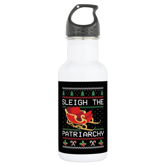 Sleigh The Patriarchy I Edelstahlflasche (Vorderseite)