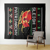 Sleigh The Patriarchy I Wandteppich (Beispiel (Horizontal))