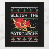 Sleigh The Patriarchy I Weinetikett (Einzelnes Label)