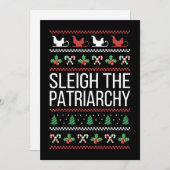 Sleigh The Patriarchy II Feiertagskarte (Vorne/Hinten)