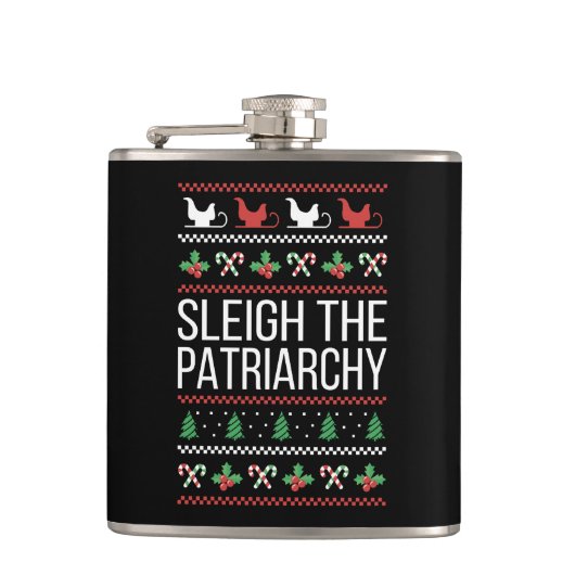 Sleigh The Patriarchy II Flachmann (Vorderseite)