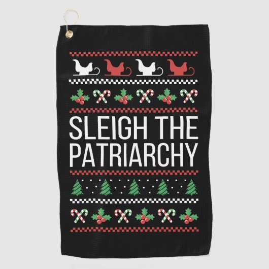 Sleigh The Patriarchy II Golfhandtuch (Vorderseite)