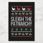 Sleigh The Patriarchy II Lebensmitteletikett (Einzelnes Label)