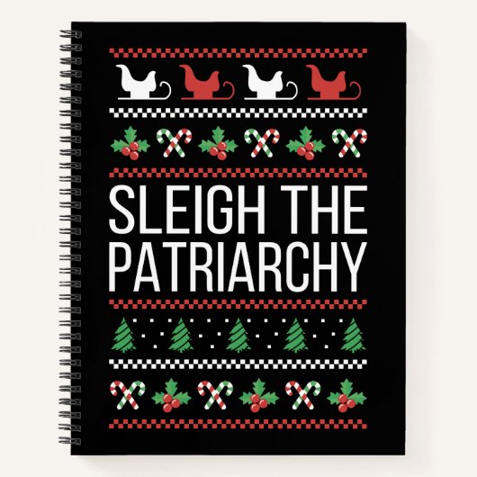 Sleigh The Patriarchy II Notizblock (Vorderseite)
