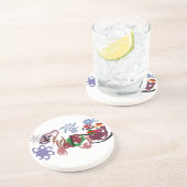  Sleigh winter  Getränkeuntersetzer (Seite)