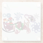  Sleigh winter  Glasuntersetzer (Rückseite)