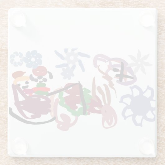  Sleigh winter  Glasuntersetzer (Rückseite)