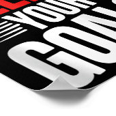 Sleigh Your Goals Santa Merry Christmas Motivation Poster (Ecke)