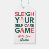 Sleigh Your Self-Care Game Holiday Geschenkanhänger (Vorderseite)