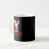 Sleigher Funny Christmas Heavy Metal Music Men Wom Kaffeetasse (Vorderseite Links)
