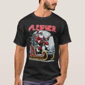 Sleigher Hail Santa Heavy Metal Christmas Rock Xma T-Shirt (Vorderseite)