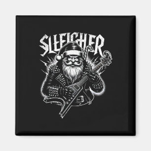 Sleigher Hail Santa Heavy Metal Weihnachten für Mä Magnet