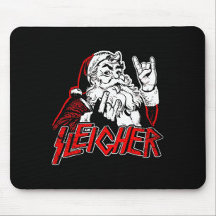 Sleigher Hail Santa Heavy Metal Weihnachten für Mä Mousepad