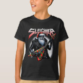 Sleigher Hail Santa Heavy Metal Weihnachten für Mä T-Shirt (Vorderseite)