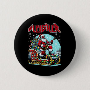 Sleigher Huldigung Santa Heavy Metal Weihnachten R Button
