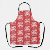 Sleigher Santa Claus Funny Metal Christmas Rock  Schürze (Vorderseite)