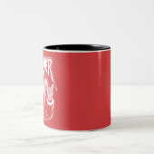 Sleigher Santa Claus Funny Metal Christmas Rock Zweifarbige Tasse (Mittel)