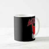 Sleigher Santa Claus Metal Christmas Funny Hail Sa Kaffeetasse (VorderseiteRechts)