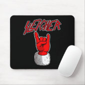 Sleigher Santa Claus Metal Christmas Funny Hail Sa Mousepad (Mit Mouse)