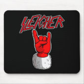 Sleigher Santa Claus Metal Christmas Funny Hail Sa Mousepad (Vorne)
