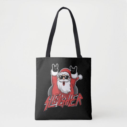 Sleigher Santa Claus Metal Christmas Funny Hail  Tasche (Vorderseite)