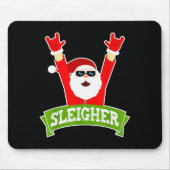 Sleigher Ugly Sweater Heavy Metal Christmas Sweate Mousepad (Vorne)