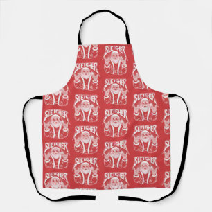 Sleigher Weihnachtsmann Lustiges Metall Weihnachte Schürze