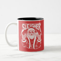 Sleigher Weihnachtsmann Lustiges Metall Weihnachte