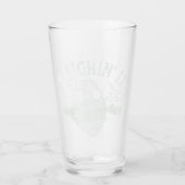 Sleighin It Funny Santa Sleigh Weihnachten Glas (Vorderseite)