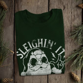 Sleighin It Funny Santa Sleigh Weihnachten Sweatshirt