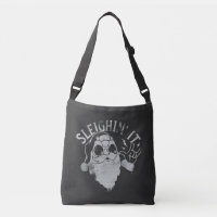Sleighin It Funny Santa Sleigh Weihnachten