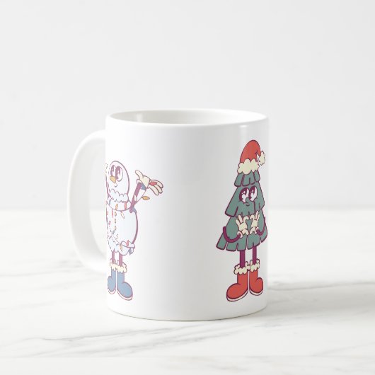 Sleighin' It: Groovy Holiday Trio Kaffeetasse (Vorderseite Links)