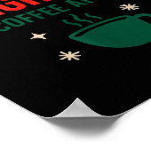 Sleighin' It One Coffee At A Time _ Funny Christma Poster (Ecke)