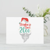 Sleighin it Seit 2006 Weihnachten Weihnachten Einladung (Stehend Vorderseite)