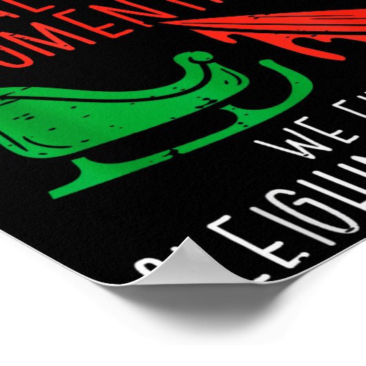 Sleighin Or Slayin Christmas Movie Funny Xmas Men Poster (Ecke)