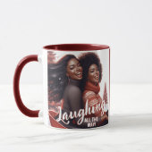 Sleighin' Sisters Festivals Lachen Tasse (Links)