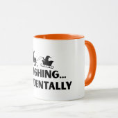 Sleighing Accidentally Funny Sarcastic Mug Tasse (VorderseiteRechts)