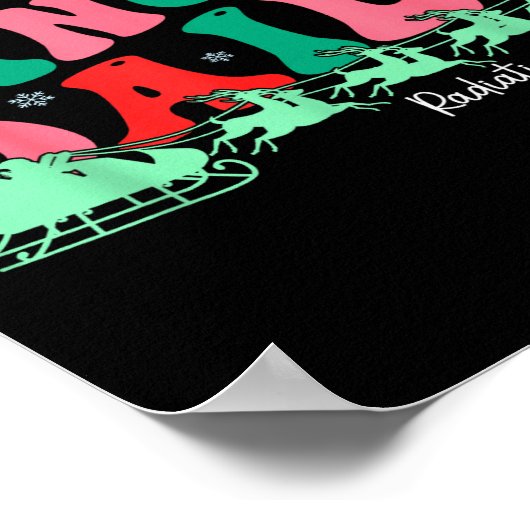 Sleighing Cancer Daily Radiation Oncology Christma Poster (Ecke)