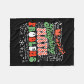 Sleighing Math Problem Mathe Lehrer Weihnachten Fleecedecke (Vorderseite (Horizontal))