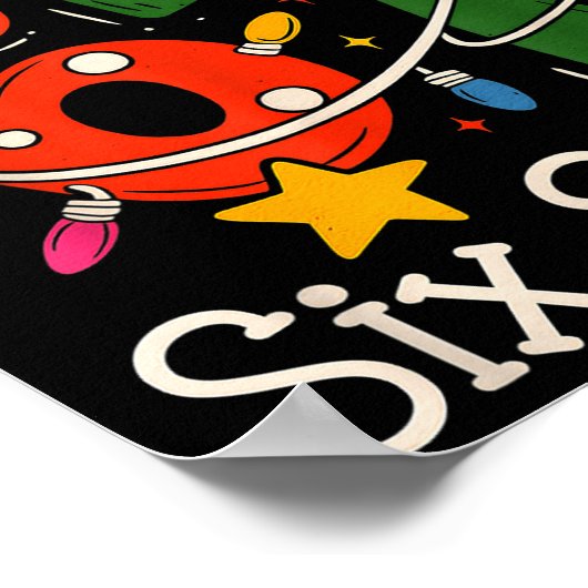 Sleighing Six Seven 67 Meme Christmas Gen Z Alpha  Poster (Ecke)