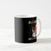Sleighing Speech Goal Reindeer Christmas Speech Sl Kaffeetasse (VorderseiteRechts)