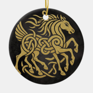 Sleipnir Achtbeiniges Pferd Nordische Mythologie D Keramik Ornament