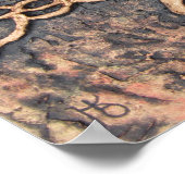 Sleipnir, achtbeiniges Pferd von Odin Poster (Ecke)