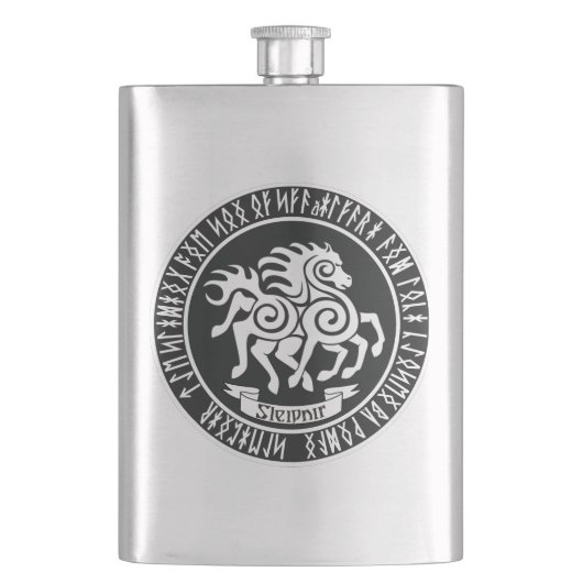 Sleipnir / Beste aller Pferde Flachmann (Vorderseite)